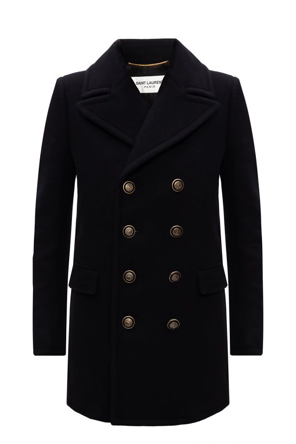 Saint Laurent Wool coat with notch lapels